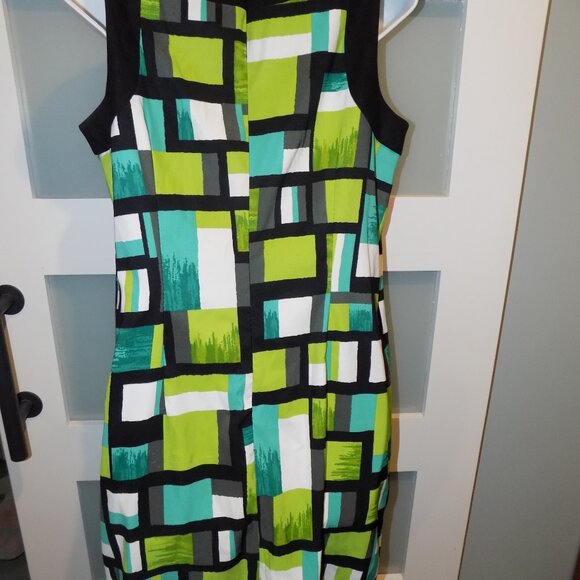 ALYX Geometric Design Formal Event Dinner Cocktail Evening Dress Size 12 - Picture 3 of 4